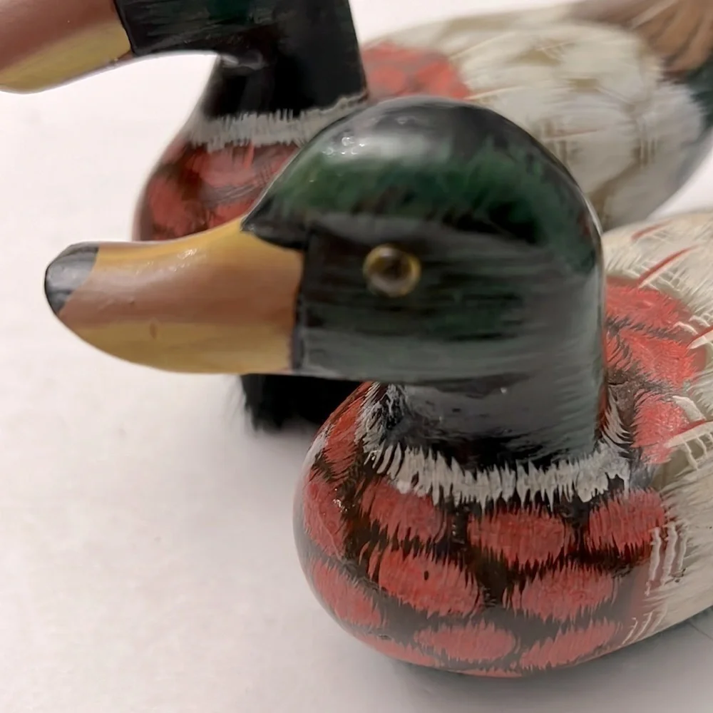 Set of Hand Painted Ducks Clothes Brush